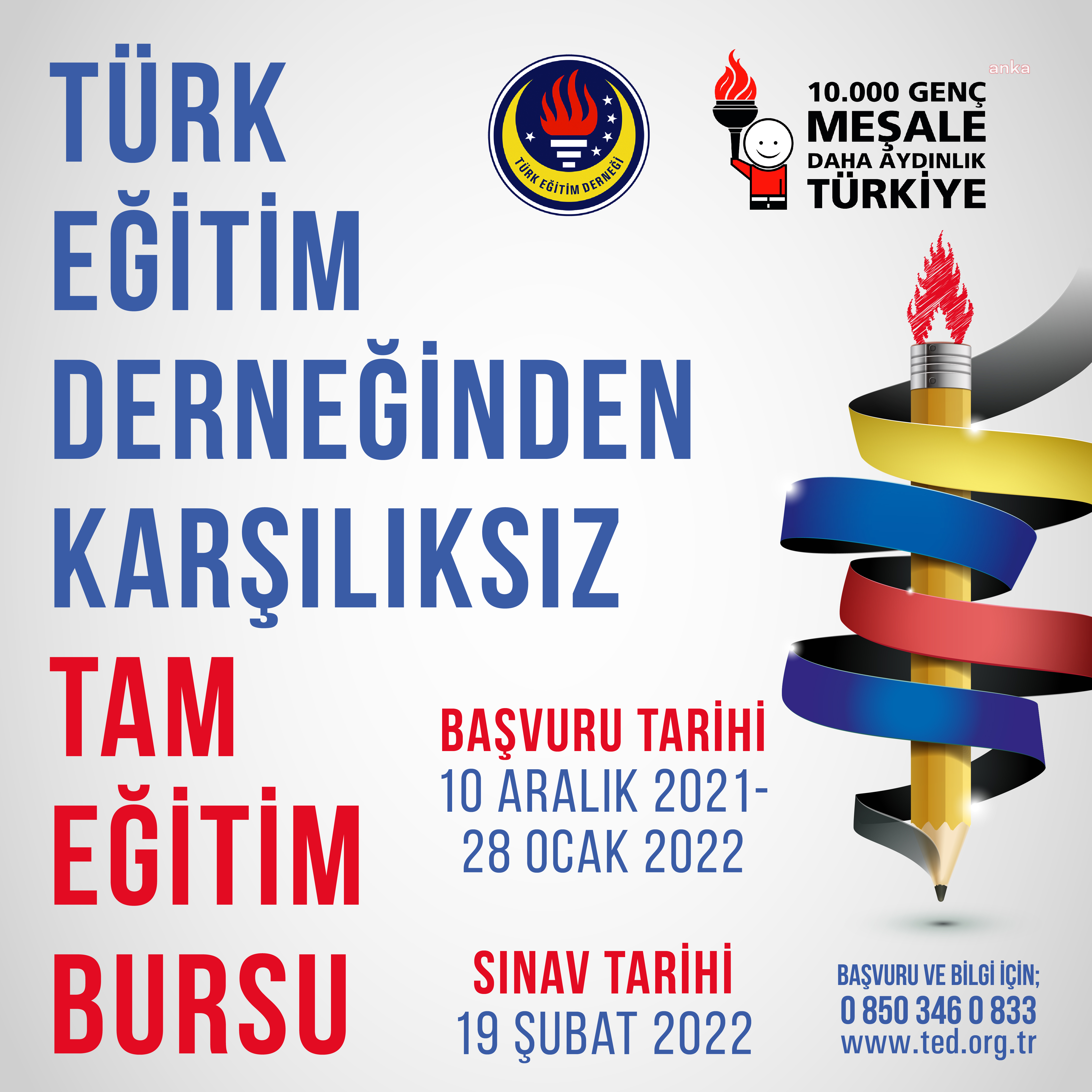 Türk Eğitim Derneği'nin tam eğitim burs başvuruları başladı