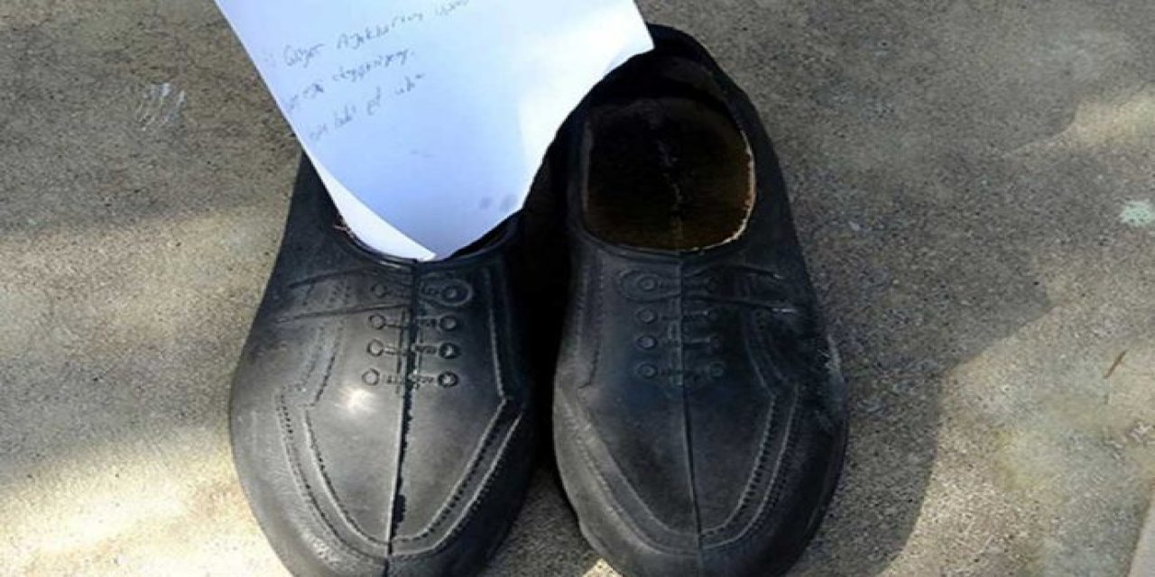 Bu notu yazıp ayakkabıları değiştirdi... Notu okuyunca şaşkına döndü...