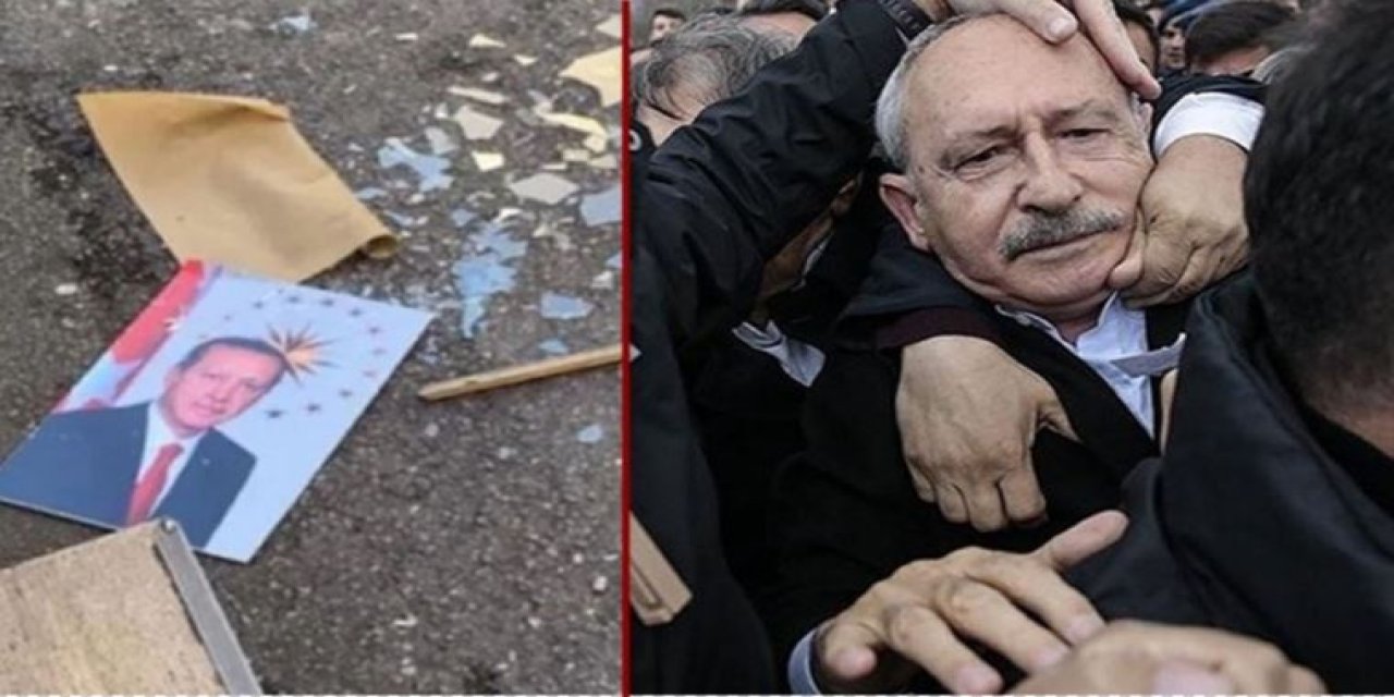 Erdoğan'ın fotoğrafını atmaya tutuklama, Kılıçdaroğlu'na linç girişimine özgürlük! Adalet kişiye göre değişir mi?