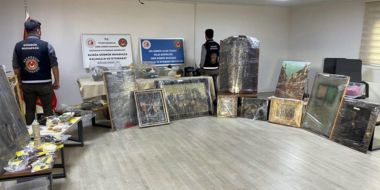 İzmir'de ele geçirilen eserler görenleri şoke etti