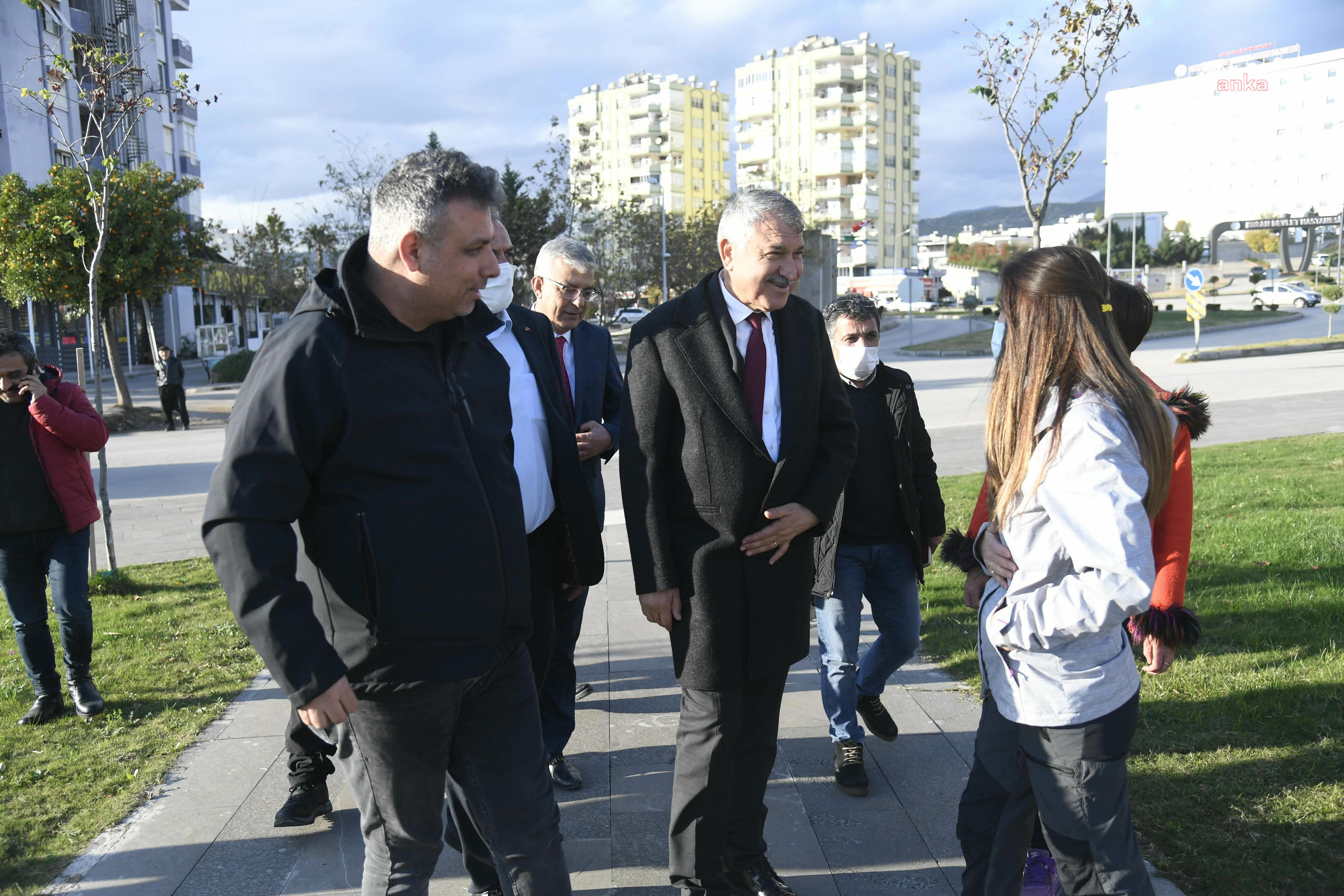 Zeydan Karalar ve CHP heyeti açılıştan önce Kozan'da incelemede bulundu