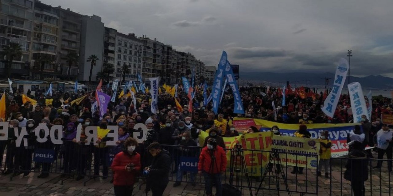 'Geçinemiyoruz' diyen işçilerin sesi İzmir'de: 'Bu düzen böyle gitmez'