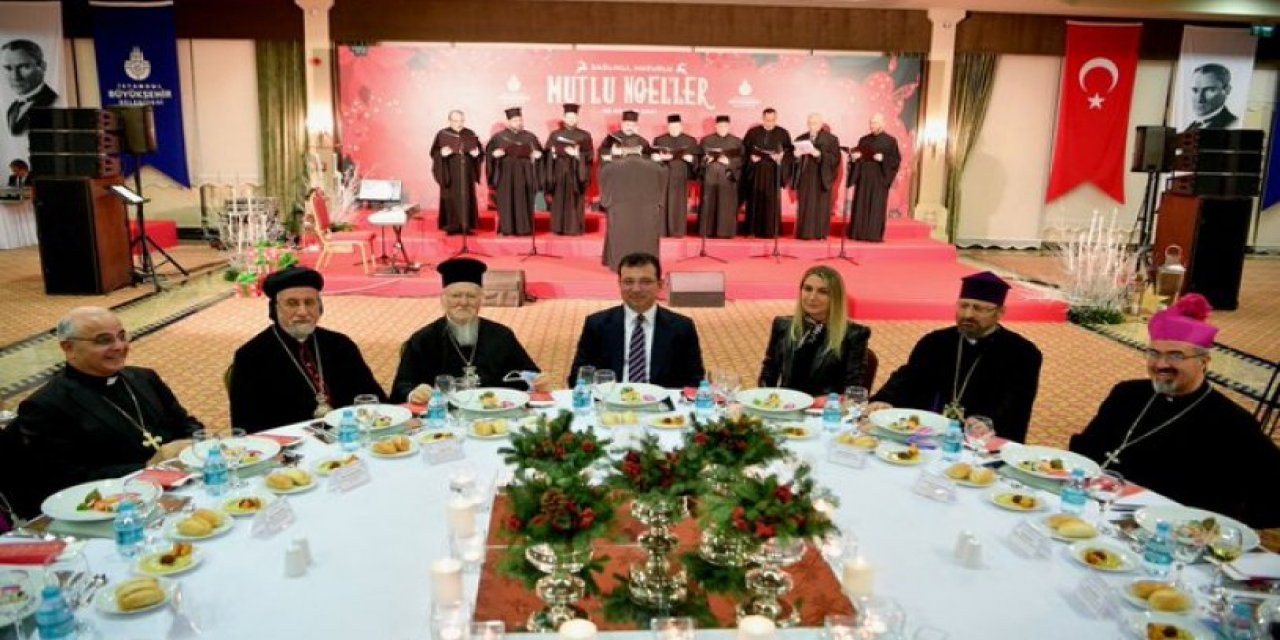 İmamoğlu, Hristiyanların temsilcileri ile Noel yemeğinde