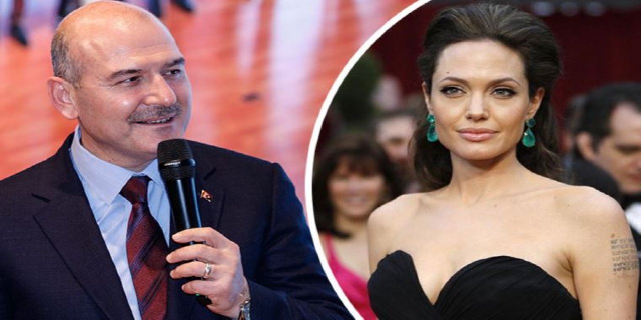 "Mış gibi yapıyor' olmadık" demişti... Süleyman Soylu'dan bir 'Angelina Jolie' göndermesi daha
