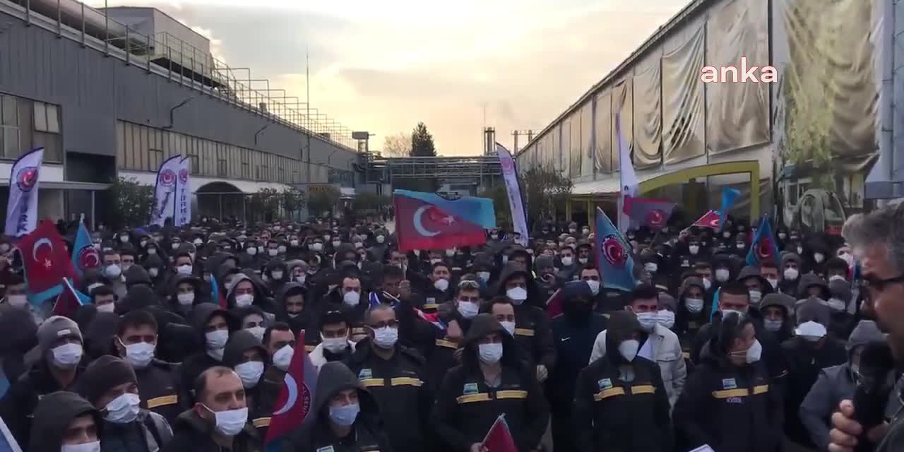 Bursa'daki Metal İşçileri eylem yaptı