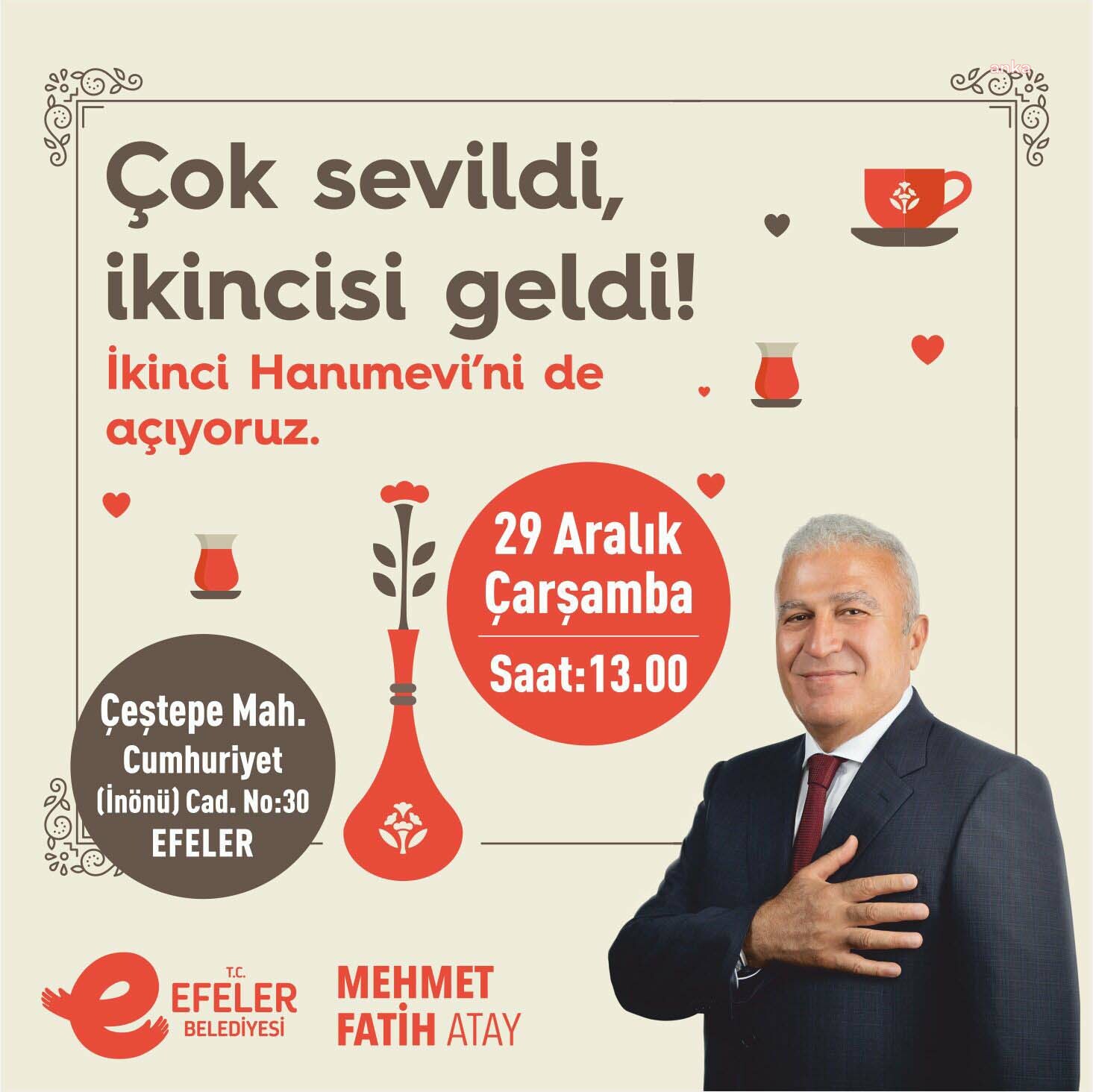 Efeler Belediye Başkanı Atay'dan Efelerli kadınlara yılbaşı müjdesi