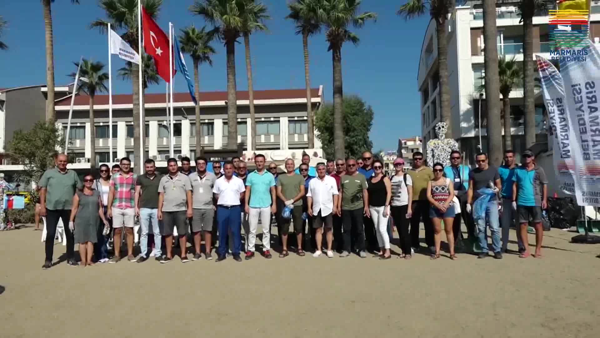 Marmaris'te 1 yılda 57 bin çöp toplandı