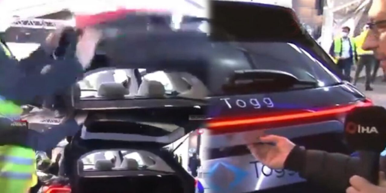 TOGG'un bagajını açan muhabire sert çıkış: 'Açmayın dedik'