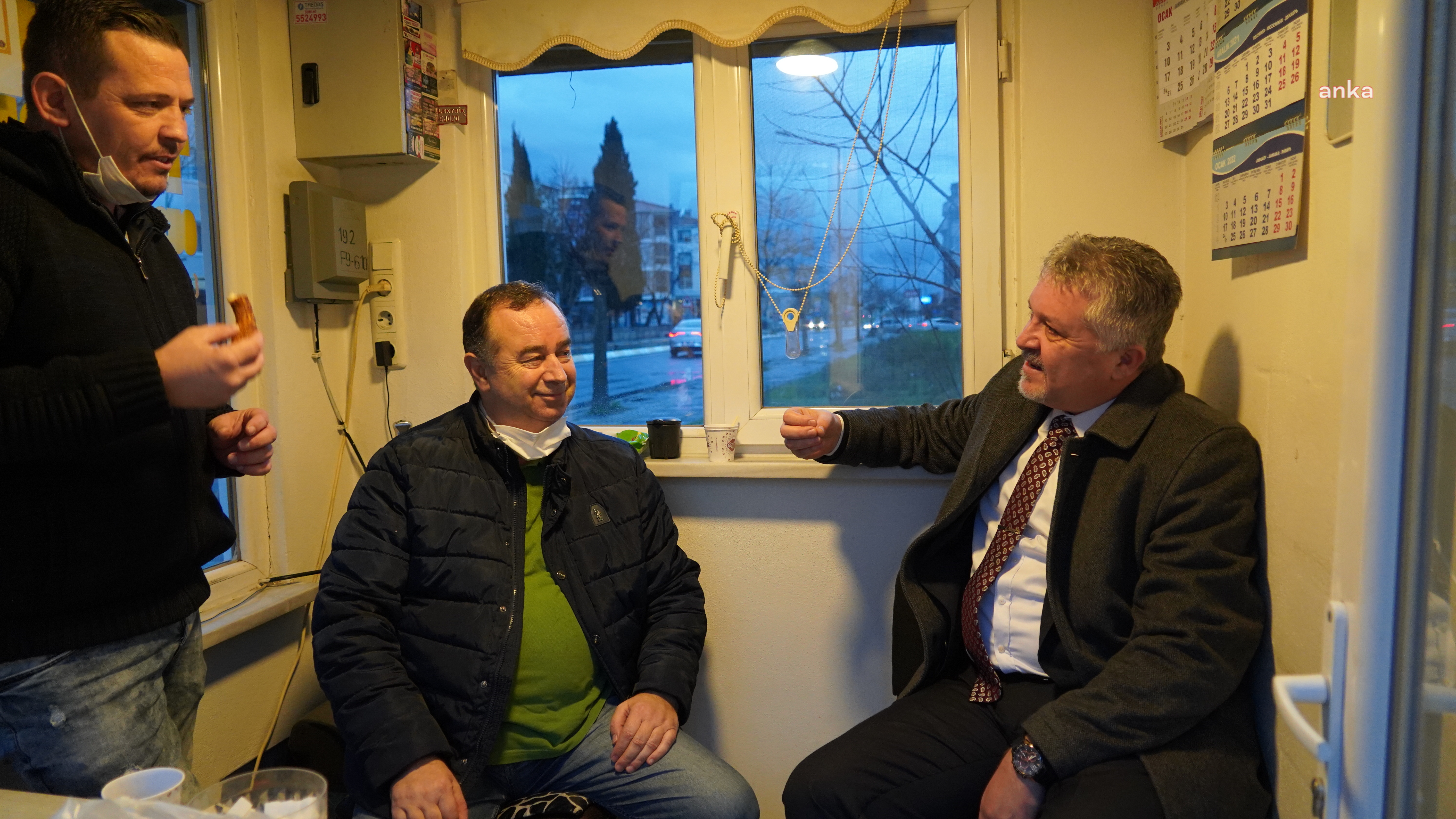 Lüleburgaz Belediye Başkanı Murat Gerenli taksici esnafı ziyaret etti