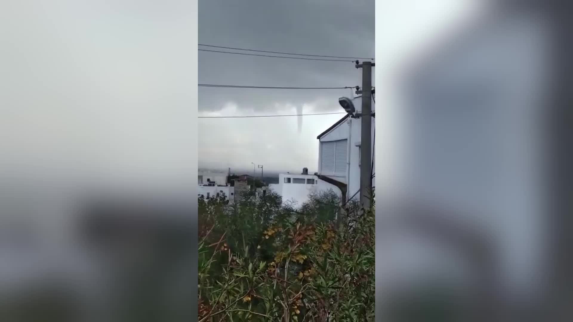 Bodrum'da hortum meydana geldi