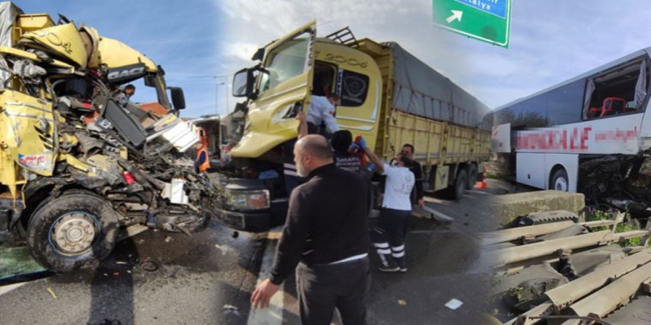 Sakarya TEM Otoyolu'nda feci kaza: Çok sayıda yaralı var
