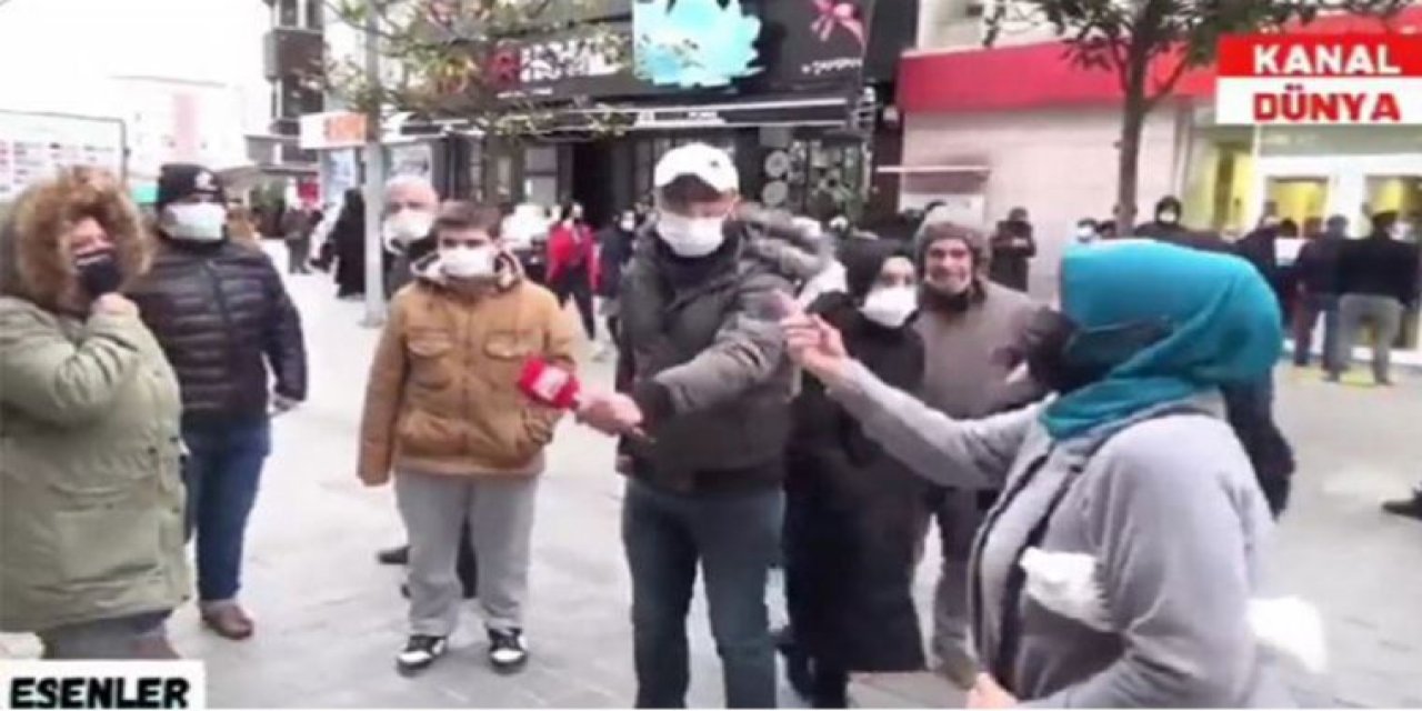 Sokak röportajında ilginç anlar: Oyunu Erdoğan'a vereceğini söyleyen kadın hakaretler yağdırdı
