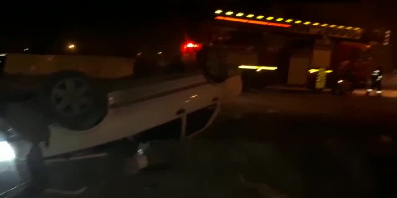 Iğdır'da hırsızlar çaldıkları otomobille kaçarken kaza yaptılar