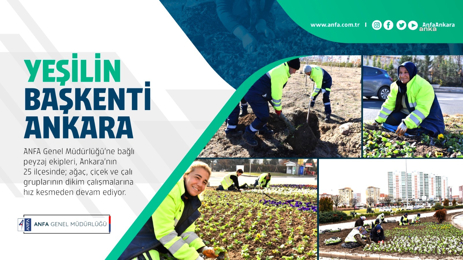 ANFA’dan şeffaflık uygulaması: Her hafta çiçek ve ağaç dikim verileri açıklanacak