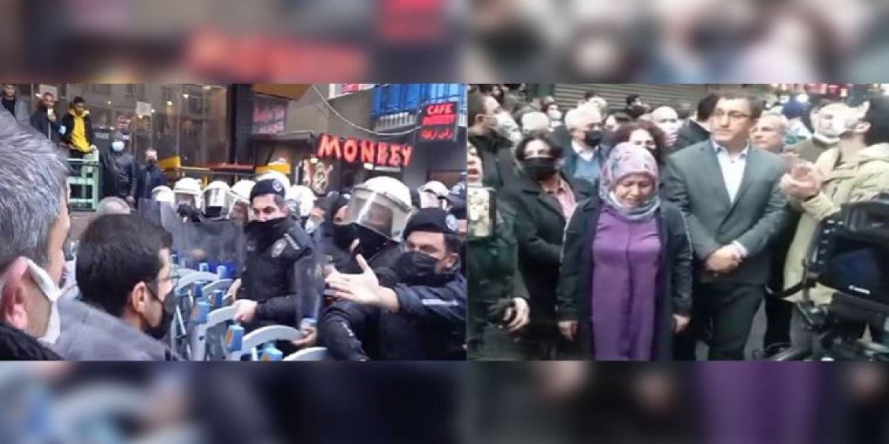 HDP'nin basın açıklamasına müdahale