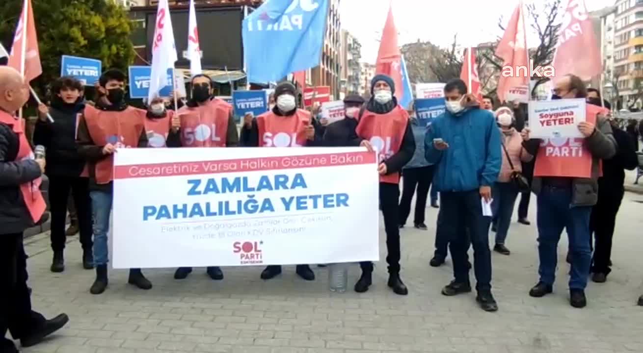 Eskişehir'de 'zam' protestosu
