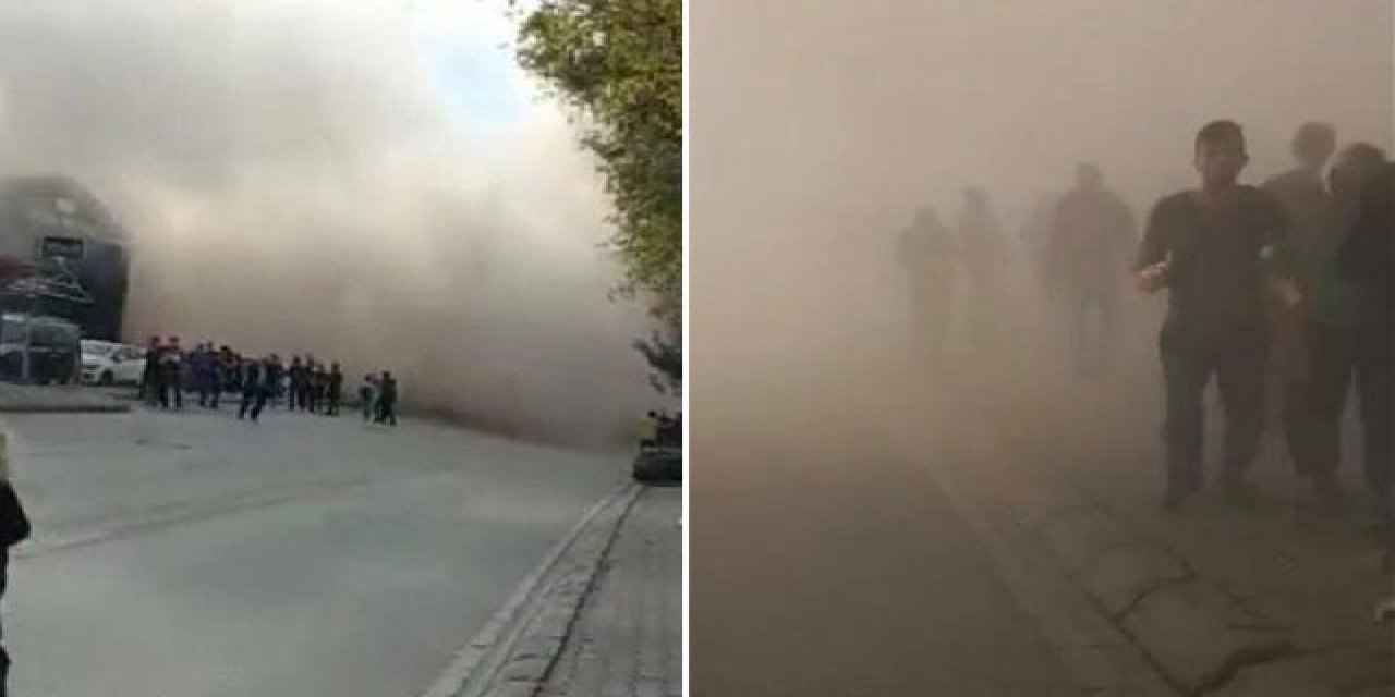 Her yeri toz bulutu kapladı, sokaklarda çığlık sesleri yankılandı... İşte Rızabey Apartmanı çöktükten hemen sonra çekilen dehşet görüntüler!