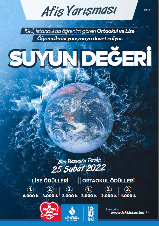 İSKİ'den "Suyun Değeri" temalı afiş yarışması