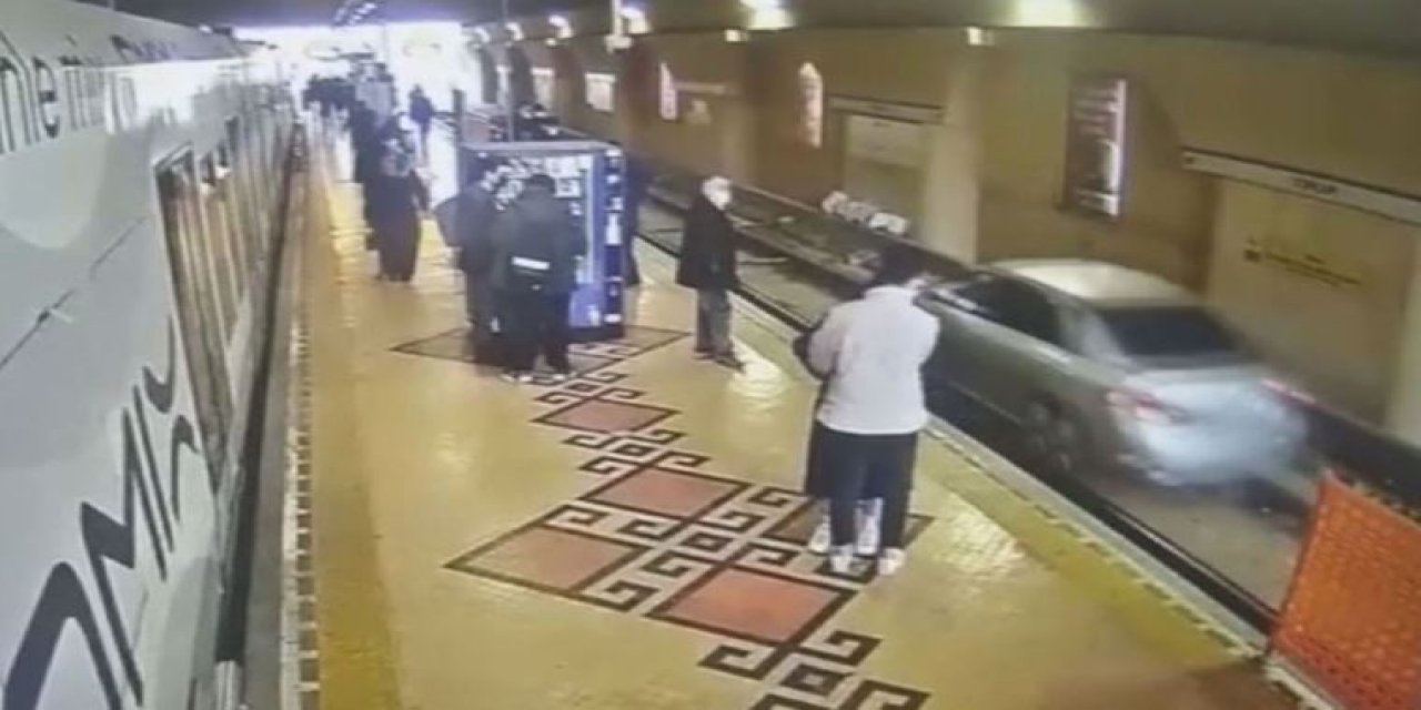 İstanbul'da yolu şaşıran sürücü tramvay yoluna girdi