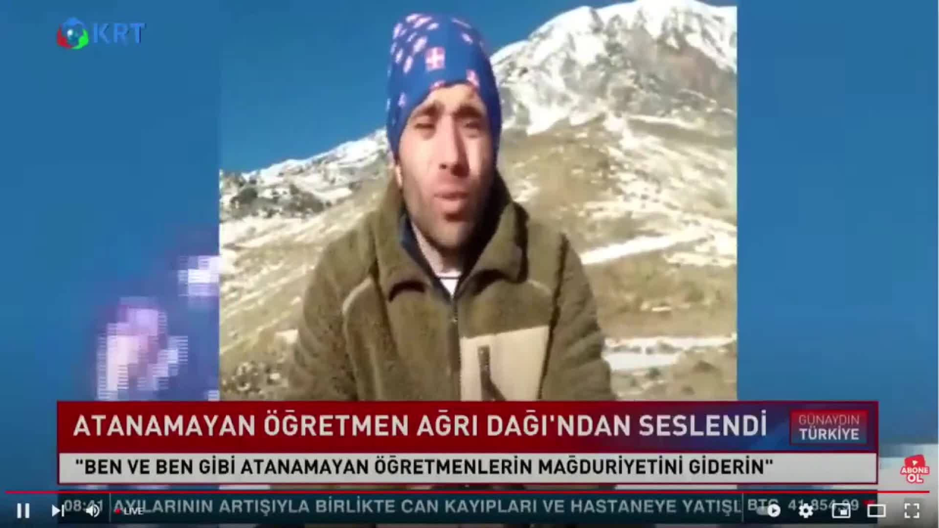 Mülakat mağduru atanamayan öğretmen, sesini Ağrı Dağı'ndan duyurdu: "Biz ne için elendiğini bilmeyen öğretmenleriz"