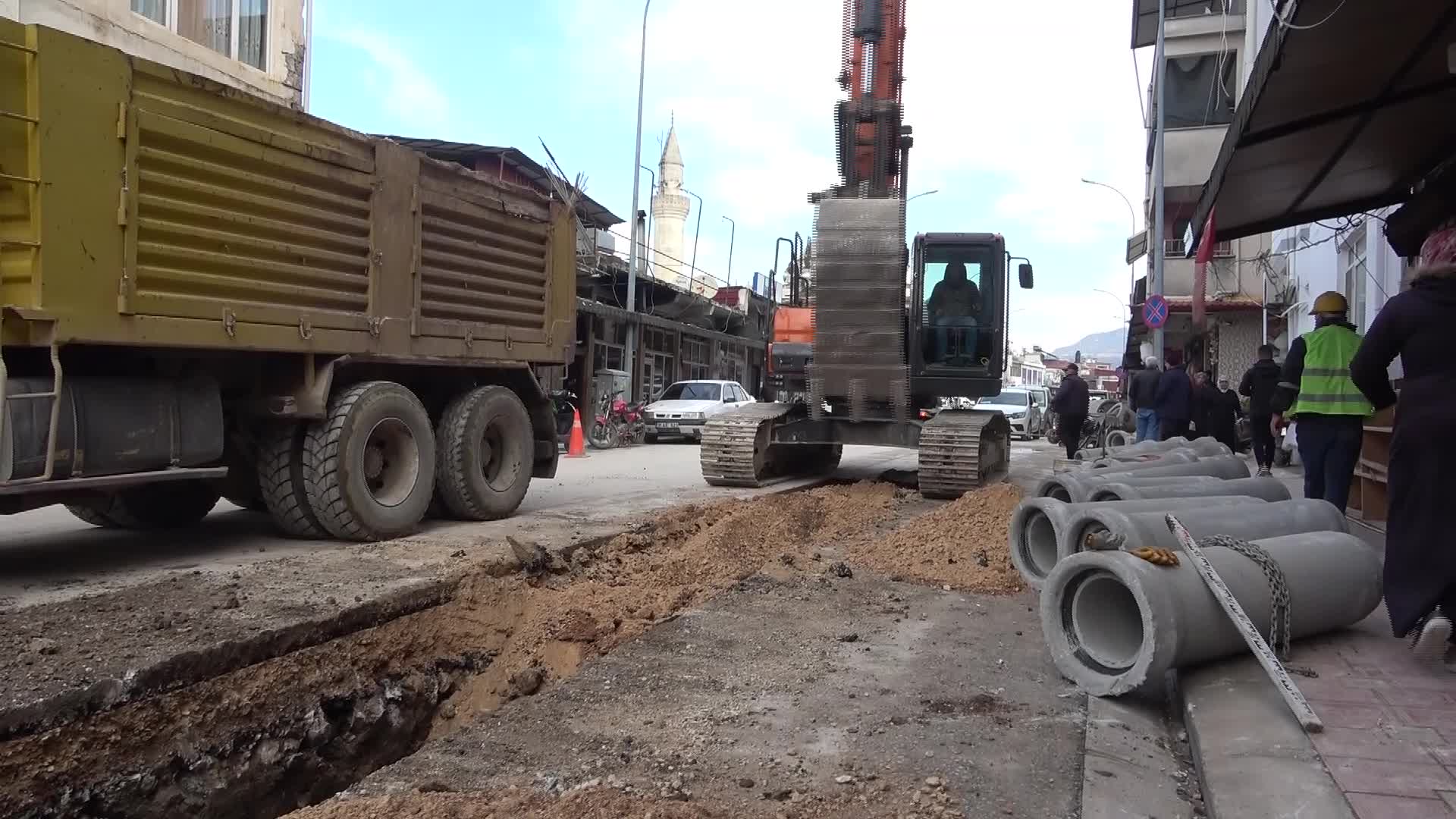 Yayladağı'nın kanalizasyon sorunu çözülüyor