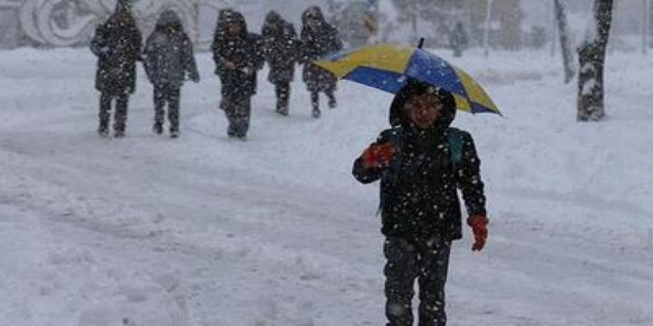 Konya'da 11 ilçedeki okullara kar tatili