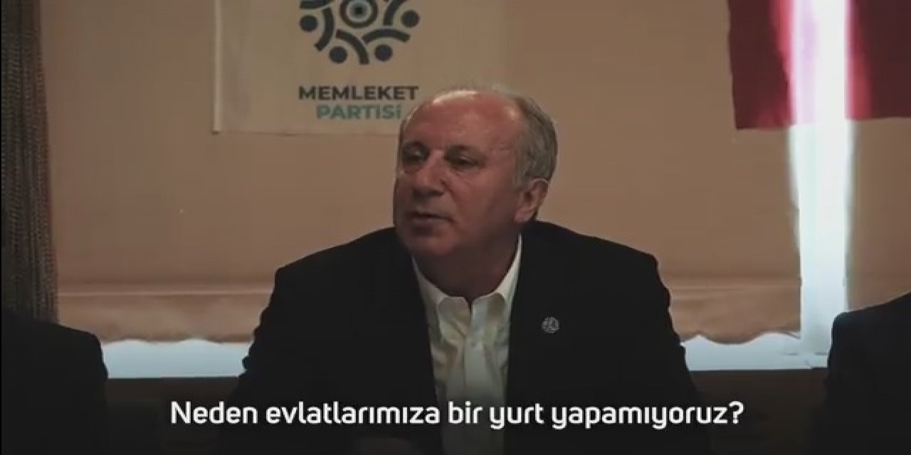 Muharrem İnce'nin sosyal medyayı sallayan videosu: "Neden evlatlarımıza bir yurt yapamıyoruz?"
