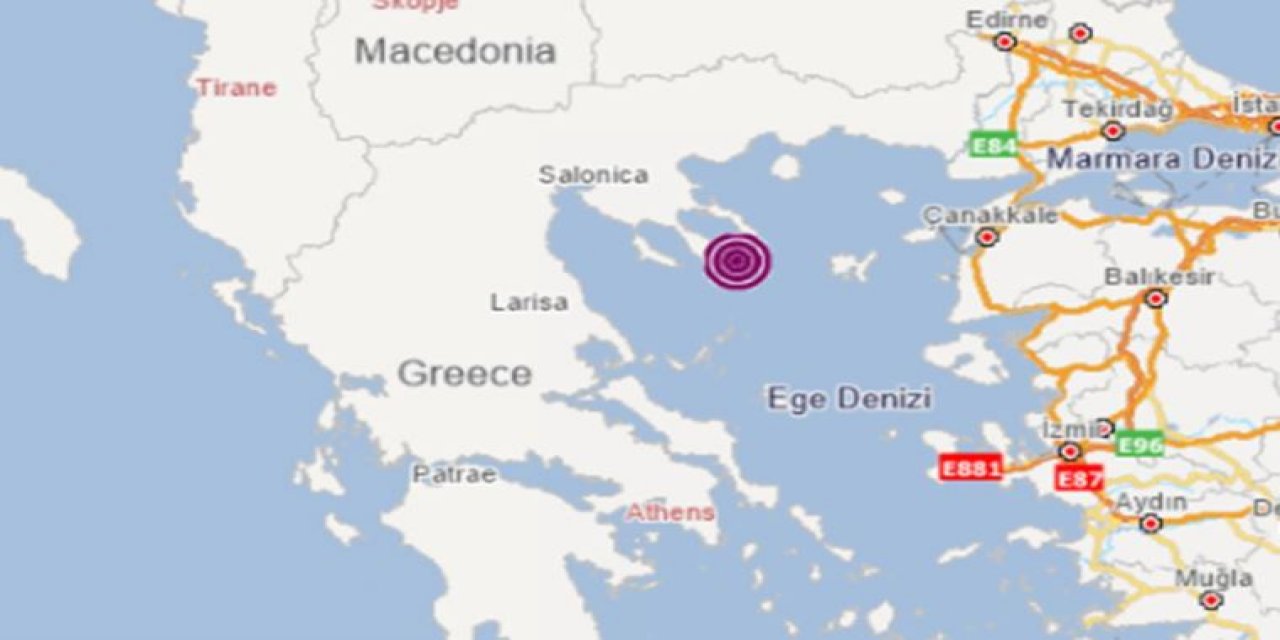 Ege'de korkutan deprem