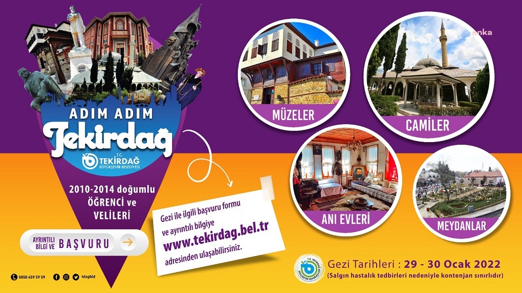 Tekirdağ Büyükşehir'den 'Adım adım Tekirdağ' kültür turu