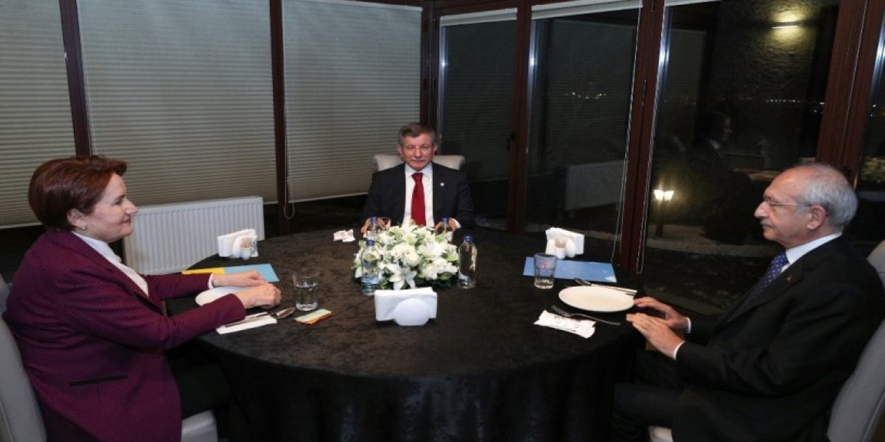 Kılıçdaroğlu, Akşener, Davutoğlu bir araya geldi