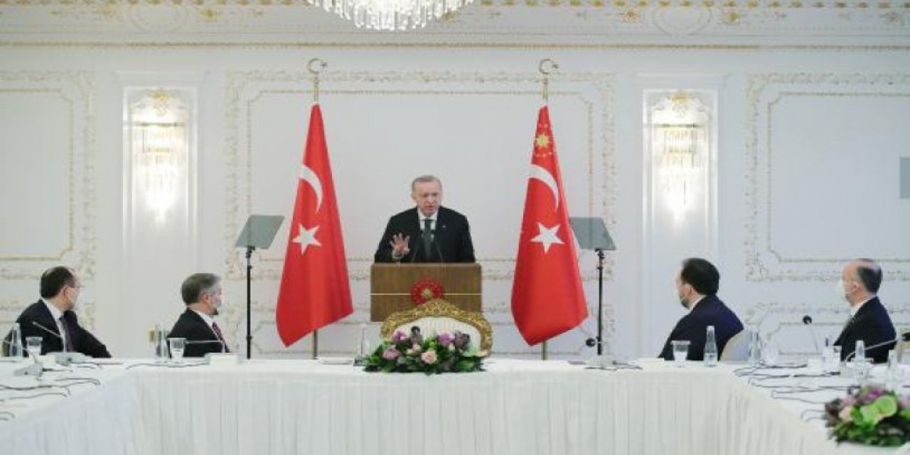 MÜSİAD heyeti ile görüşen Erdoğan'dan döviz ve enflasyon açıklaması