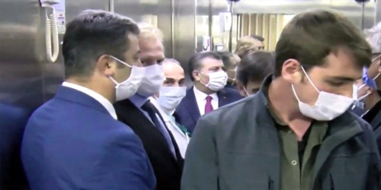Kendi koyduğu kuralı kendi çiğnedi! Fahrettin Koca'dan tepki çeken hareket! Tam 10 kişi birden...