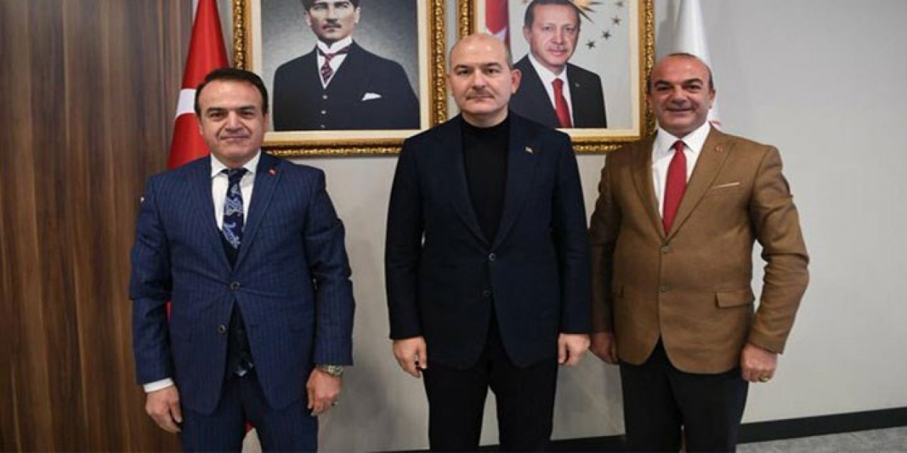 Mahkeme 'görevden alın' demişti: Süleyman Soylu o AKP'li başkanları makamında ağırladı