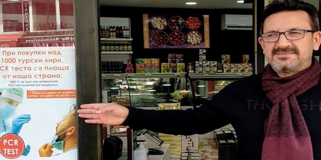 Bulgarların PCR masrafını Edirne esnafı karşılayacak