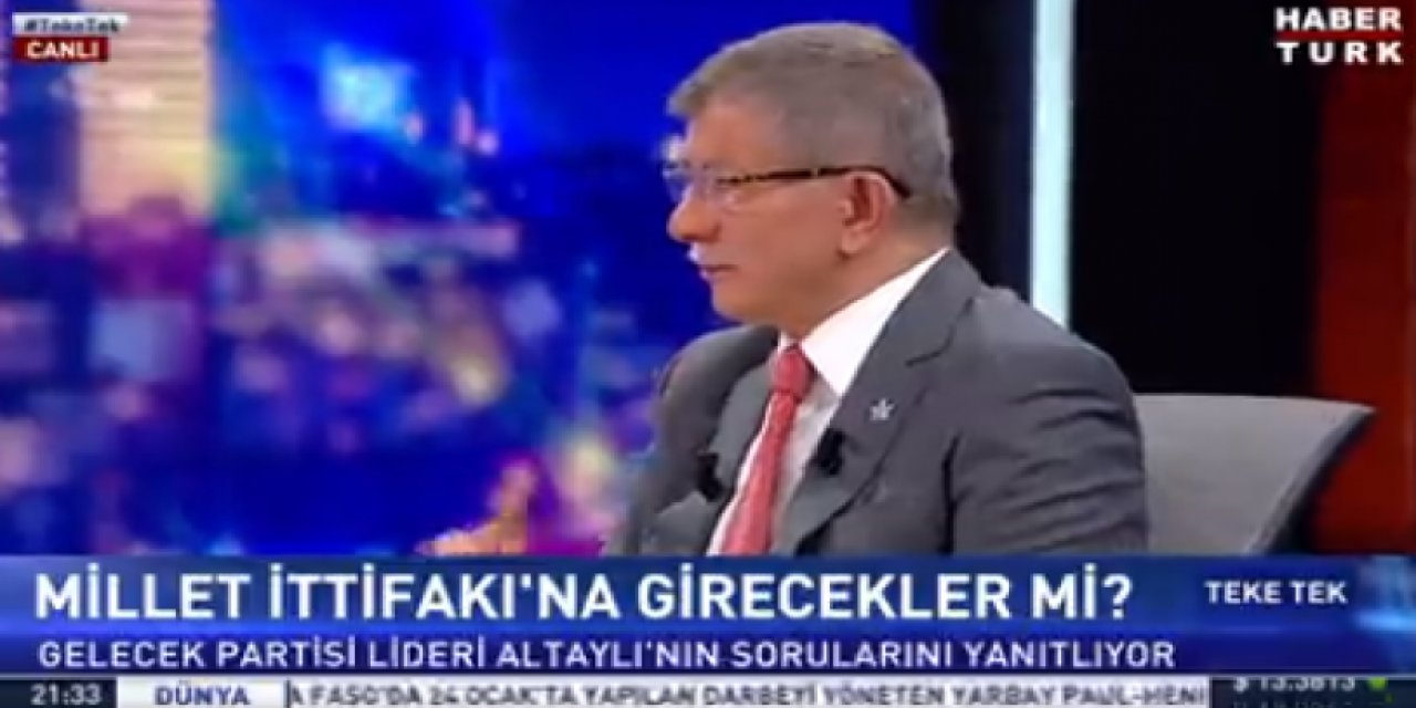 Ahmet Davutoğlu canlı yayında yanıtladı: Gelecek Partisi Millet İttifakı'na katılacak mı?