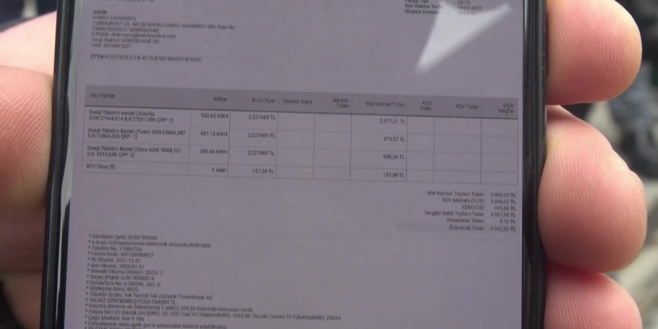 Gümüşhane'de esnaf elektrik zammını protesto etti