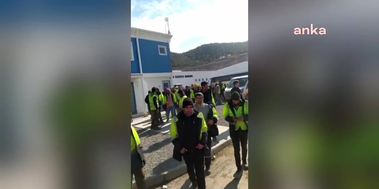 Akkuyu'da iki aydır maaş alamadıklarını belirten işçiler iş bıraktı