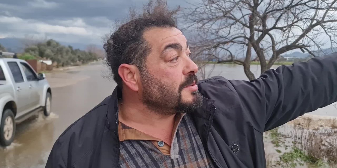 Tire'de yer altı barajı taştı, tarlalar su altında kaldı