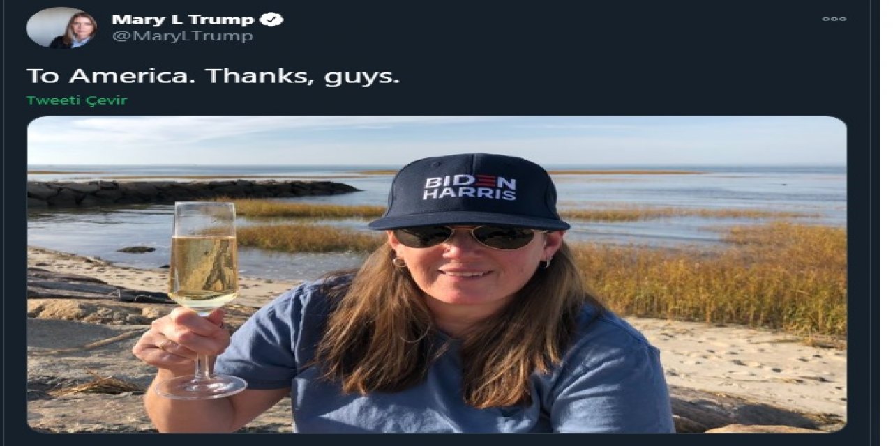 Joe Biden için beklenmeyen  tebrik Trump'ın yeğeni Mary L Trump'dan