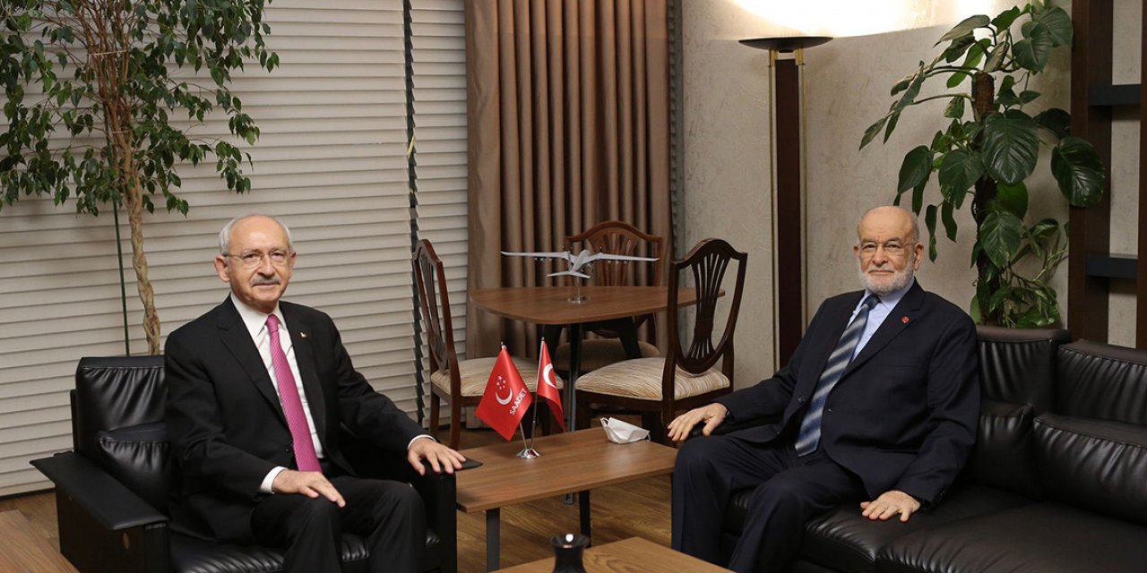 Kılıçdaroğlu, Karamollaoğlu'nu ziyaret etti