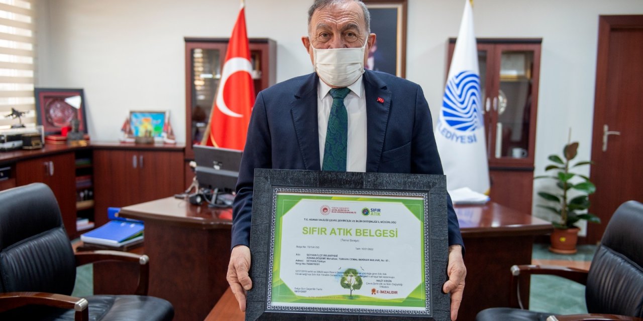 Seyhan Belediyesi'nin atık yönetim modeline 'Sıfır Atık Belgesi'