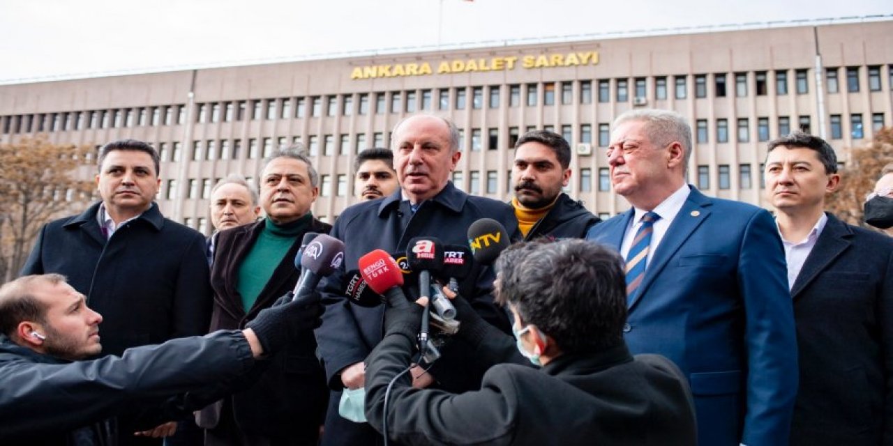 Muharrem İnce, 'Cumhurbaşkanına hakaret' suçlamasıyla mahkemede