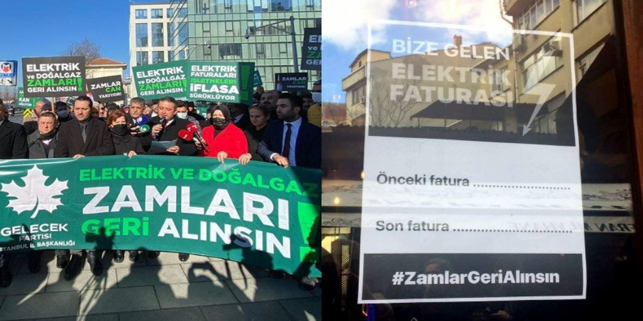 Elektrik zammına protestolar sürüyor: 'Beşli çetenin tarafında olanlara yazıklar olsun'