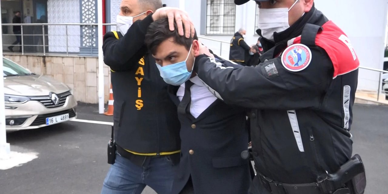 Bursa'da işkence skandalı: Eşofmanla yakalanan şüpheli, adliyeye takım elbiseyle gitti