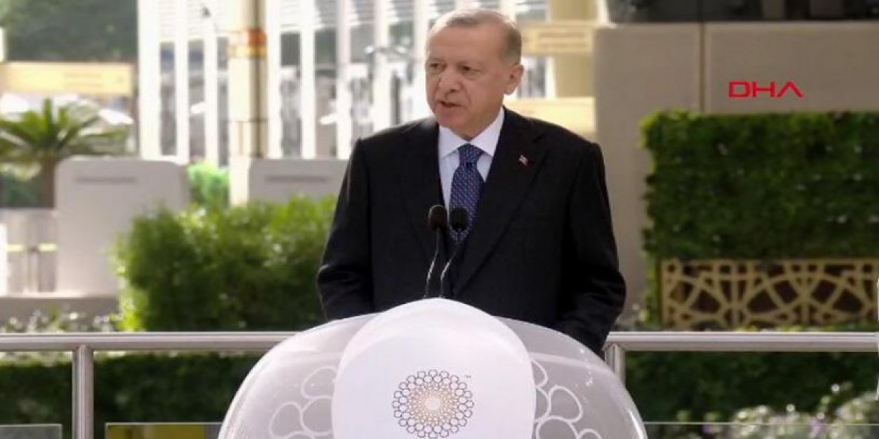 Erdoğan Dubai EXPO'da konuştu: "Biz çevreyi Allah’ın eseri ve emaneti olarak görüyoruz"