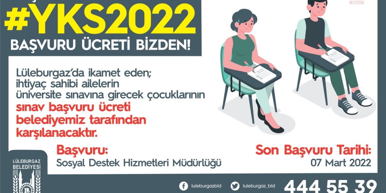 Lüleburgaz'da öğrencilere YKS desteği