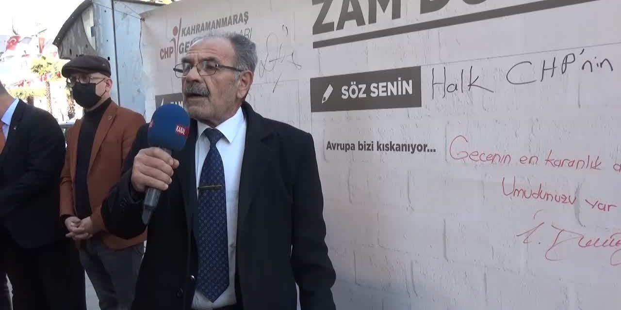 Kahramanmaraşlı şair Kemal'den türkülü zam protestosu