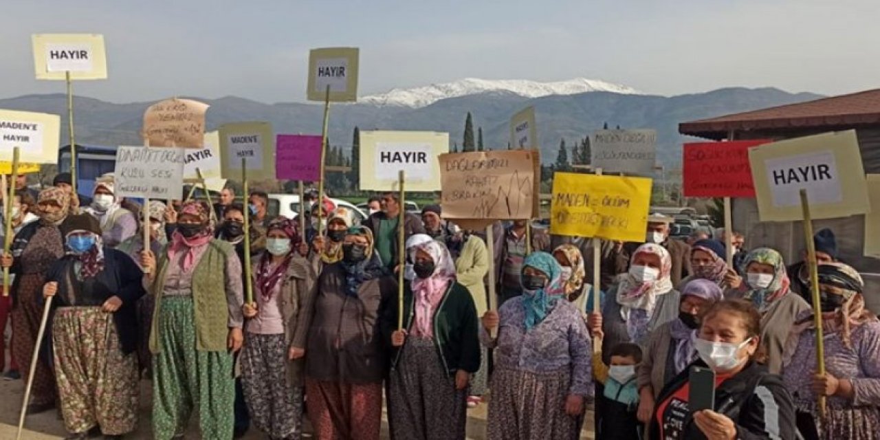 Maden şirketinin toplantısına halk engeli