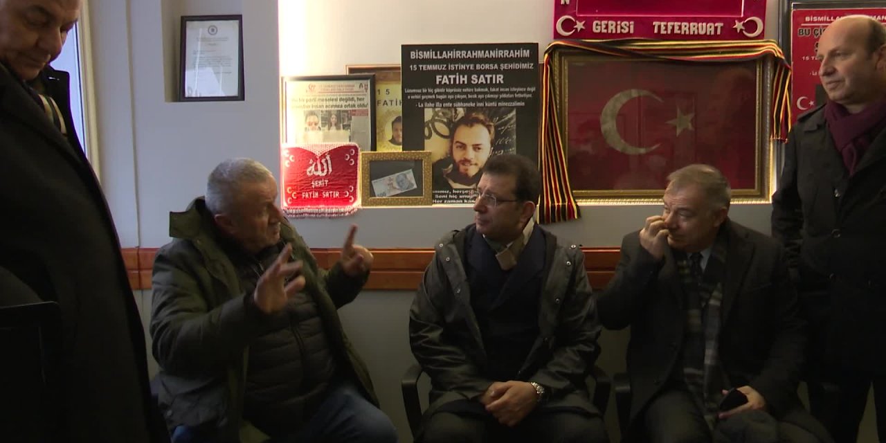 İmamoğlu 15 Temmuz şehidinin babasını ziyaret etti