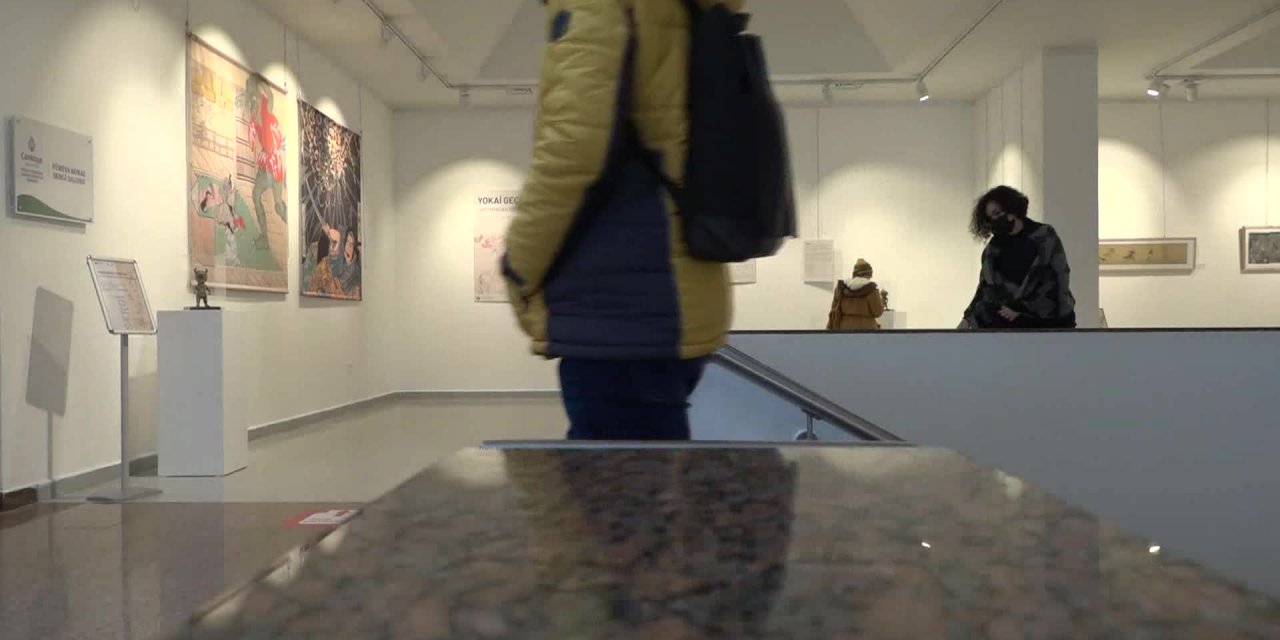 Japonya'dan doğaüstü varlıklar sergisi Çankaya'da açıldı